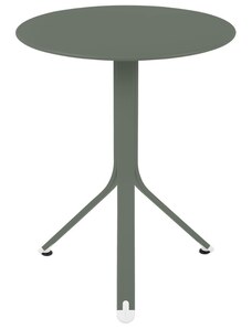 Šedozelený kovový stůl Fermob Rest'O Ø 60 cm