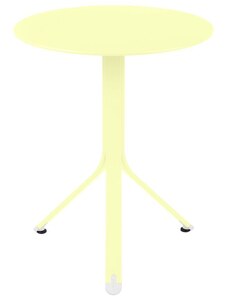 Citronově žlutý kovový stůl Fermob Rest'O Ø 60 cm