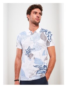 LC Waikiki Men's Polo Neck Short Sleeve Patterned Pique T-Shirt