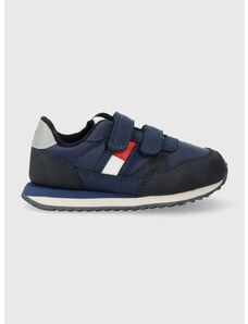 Dětské sneakers boty Tommy Hilfiger tmavomodrá barva