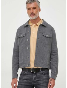 Bunda Pepe Jeans Bryson pánská, šedá barva, přechodná