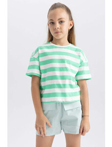 DEFACTO Crop Short Sleeve T-shirt