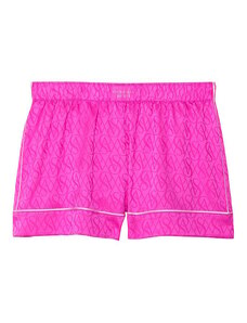 Victoria's Secret Pink Berry Logo luxusní saténové šotky na spaní