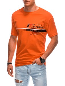 EDOTI Pánské tričko s potiskem 1838S - oranžová