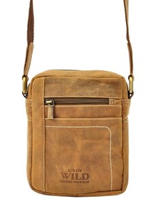 Pánská malá kožená crossbody taška Always Wild 250840-MH hnědá | KabelkyproVas.czekrp