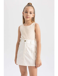 DEFACTO Girl Poplin Regular Fit Skirt