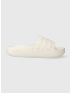 Pantofle adidas Originals dámské, bílá barva, na platformě