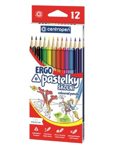 Trojhranné ERGO pastelky Centropen 12ks