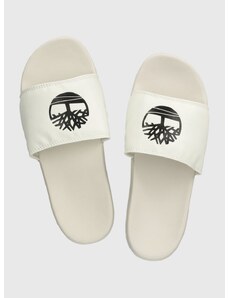 Pantofle Timberland Playa Sands Sports Slide bílá barva, TB0A24WN1001-WHITE