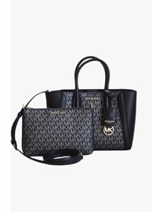 Michael Kors KALI small tote 2v1 dámská kabelka a organizér černý monogram