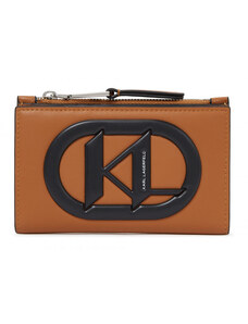 POUZDRO NA PLATEBNÍ KARTY KARL LAGERFELD K/MONOGRAM PATCH BIFOLD ZIP CH