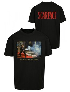 URBAN CLASSICS Pánské tričko Scarface Little Friend Oversize - černé