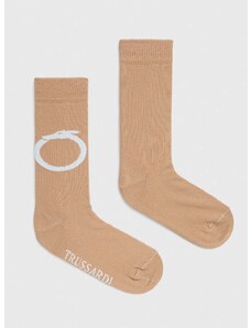 Ponožky Trussardi dámské, hnědá barva
