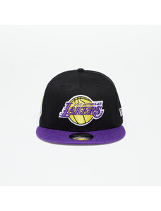 Kšiltovka New Era Los Angeles Lakers Contrast Side Patch 9Fifty Snapback Cap Black/ True Purple