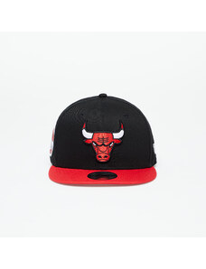 Kšiltovka New Era Chicago Bulls Team Side Patch 9Fifty Snapback Cap Black/ Front Door Red