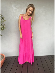 Fashion Lounge Mušelínové šaty Monic růžové