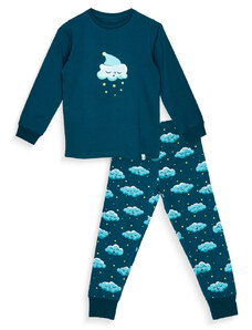 Veselé dětské pyžamo Dedoles Ospalé obláčky (D-K-SW-KP-C-C-1452) 134