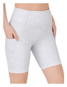 LOS OJOS Women's Brittle Gray High Waist Compression Double Pocket