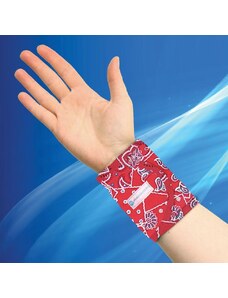 Aqua Coolkeeper Cooling Wristband Red Western