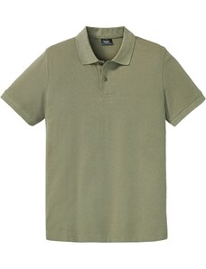 bonprix Pólo tričko z piké, krátký rukáv Zelená