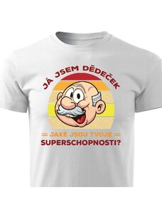 Pánské tričko Já jsem dědeček. Jaká je tvoje superschopnost?