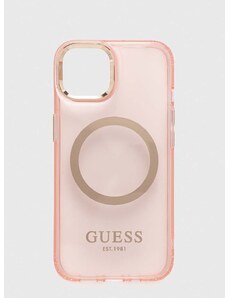 Obal na telefon Guess iPhone 13 6,1" růžová barva