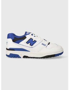 Kožené sneakers boty New Balance BB550SN1 bílá barva