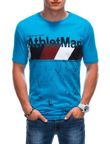 Buďchlap Jedinečné světle modré tričko AthletMan S1887