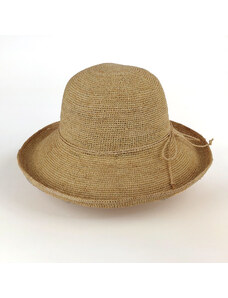 KRUMLOVANKA Letní klobouk z rafie BUCKET DÁMSKÝ Fa-40107 natural