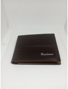 Moderní pánská peněženka z umělé kůže Fuerdanni - tmavě hnědá