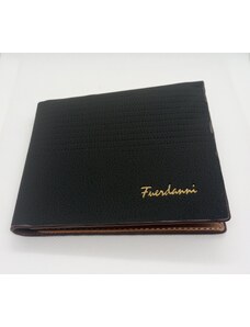 Moderní pánská peněženka z umělé kůže Fuerdanni - černá matná