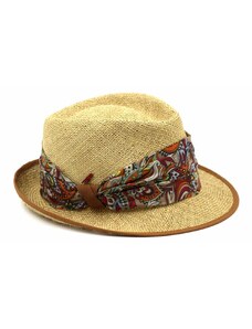 Letní slaměný klobouk Trilby - Marone