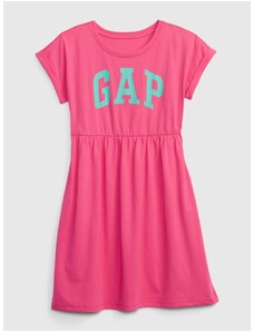 Tmavě růžové holčičí šaty s logem GAP
