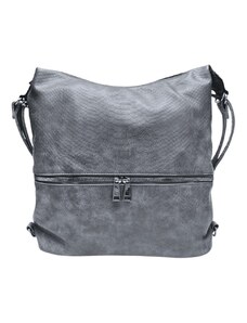 Tapple Moderní středně šedý kabelko-batoh z eko kůže