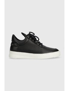 Semišové sneakers boty Filling Pieces Low Top Bianco Perforated černá barva, 10128821861.
