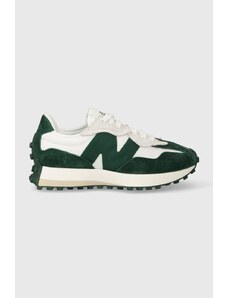 Sneakers boty New Balance U327WEL zelená barva