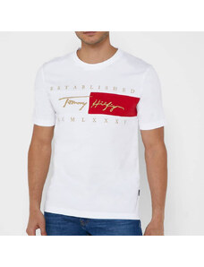 Pánské bílé triko Tommy Hilfiger 33346