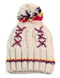 Art of Polo Béžová čepice se zimním vzorem