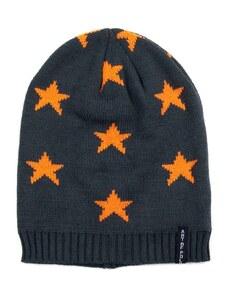 Art of Polo Čepice beanie s hvězdičkami tmavě šedá