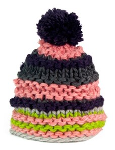 Art of Polo Růžovo-fialová pruhovaná zimní čepice