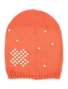 Art of Polo Čepice beanie zlaté nýtky oranžová