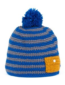 Art of Polo Ručně pletená čepice s kapsou modrá