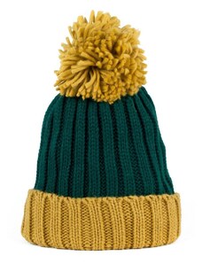 Art of Polo Dvoubarevná zimní čepice zelená+žlutá