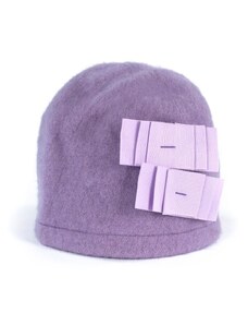 Art of Polo Elegantní klobouk s dvěma mašličkami fialový