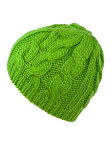 Art of Polo Zimní pletená čepice neonově zelená