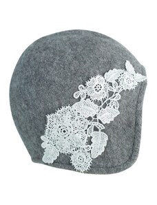 Art of Polo Dámský klobouk s krajkovými květy šedý