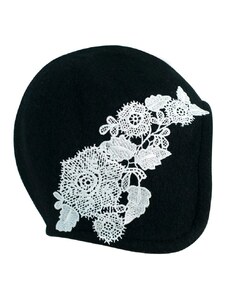Art of Polo Dámský klobouk s krajkovými květy černý