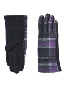 Art of Polo Kostkované rukavice fialové