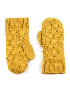 Art of Polo Palcové rukavice proplétané žluté