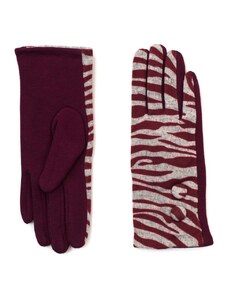 Art of Polo Zebra vlněné rukavice červené